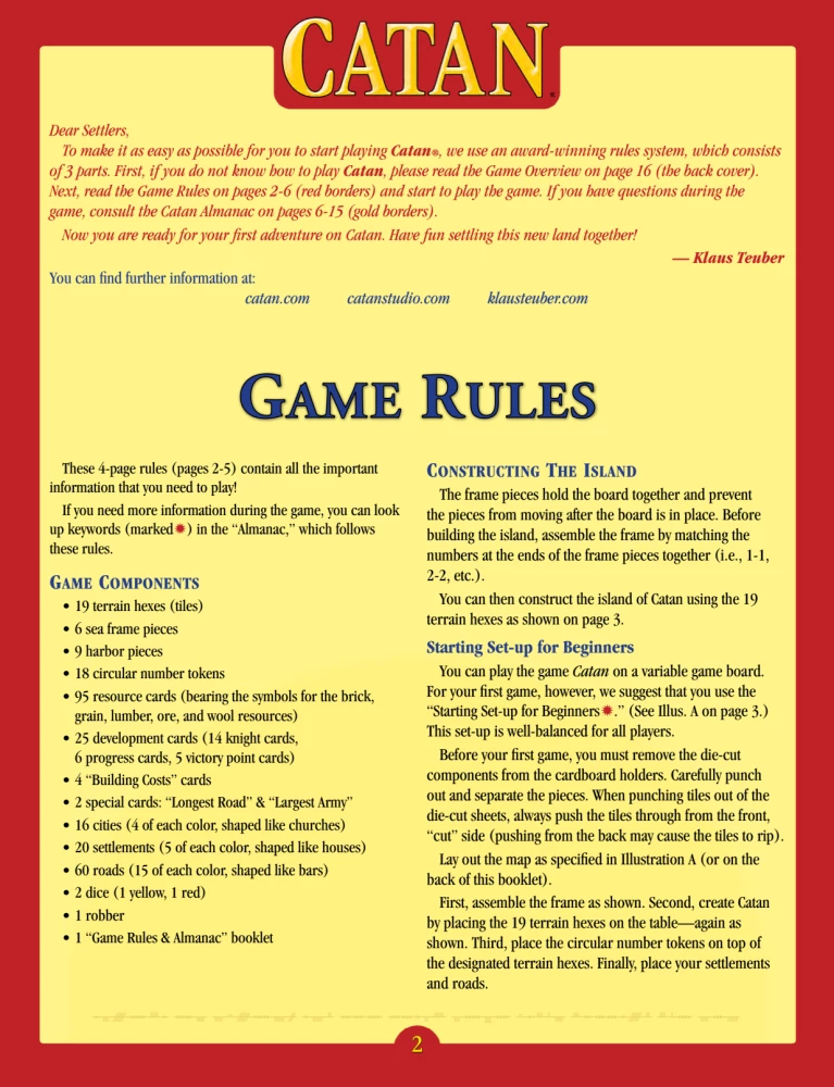 Galda spēle - CATAN 6. izdevums (2025) (EN)
