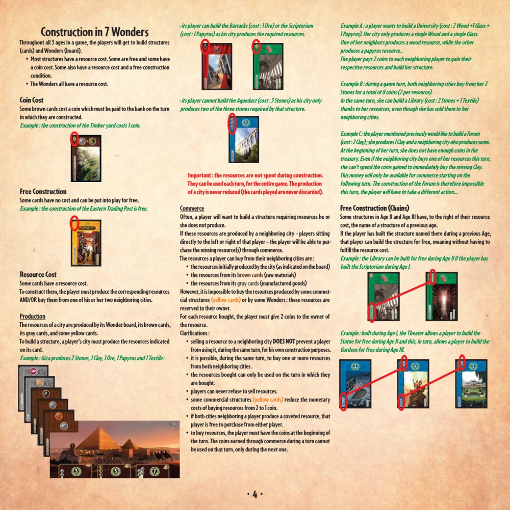 Настольная игра - 7 Wonders 2nd edition (EN)