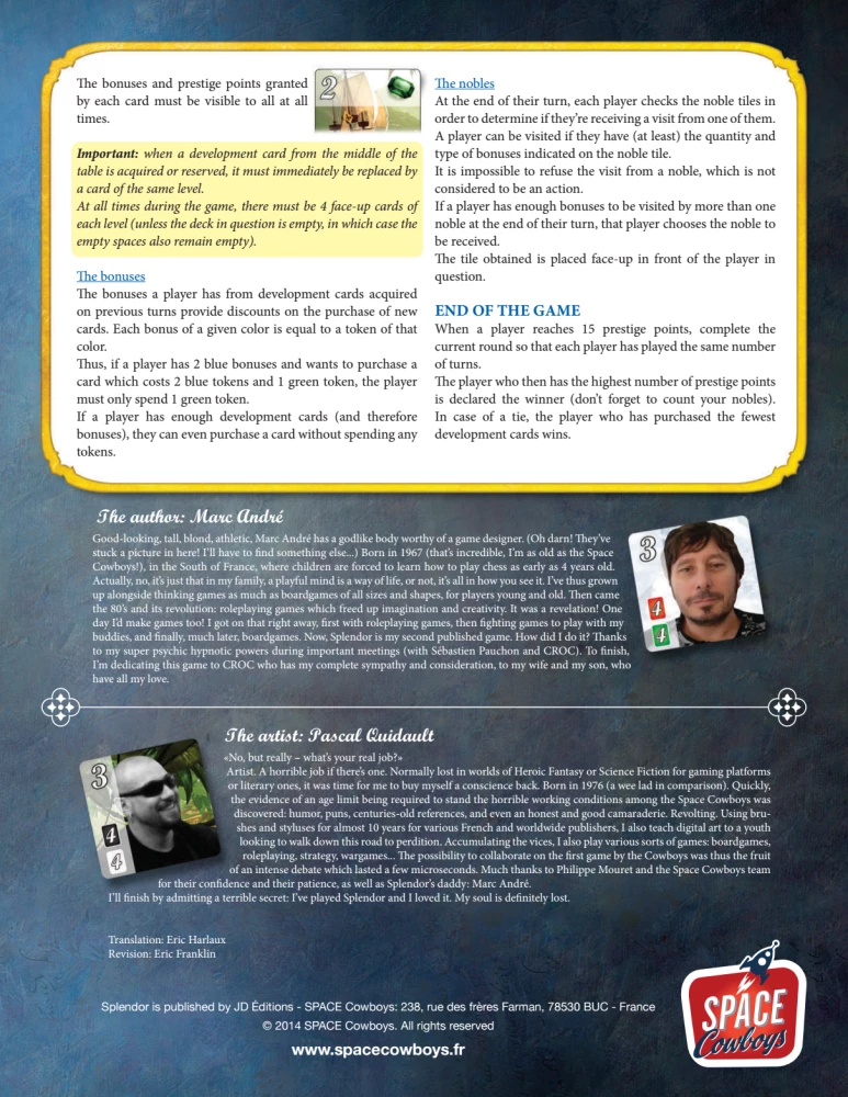 Board game - Splendor 2024 refresh (EN)