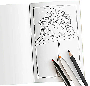 Manga piešimo užrašų knygelė. Sukurk savo istoriją