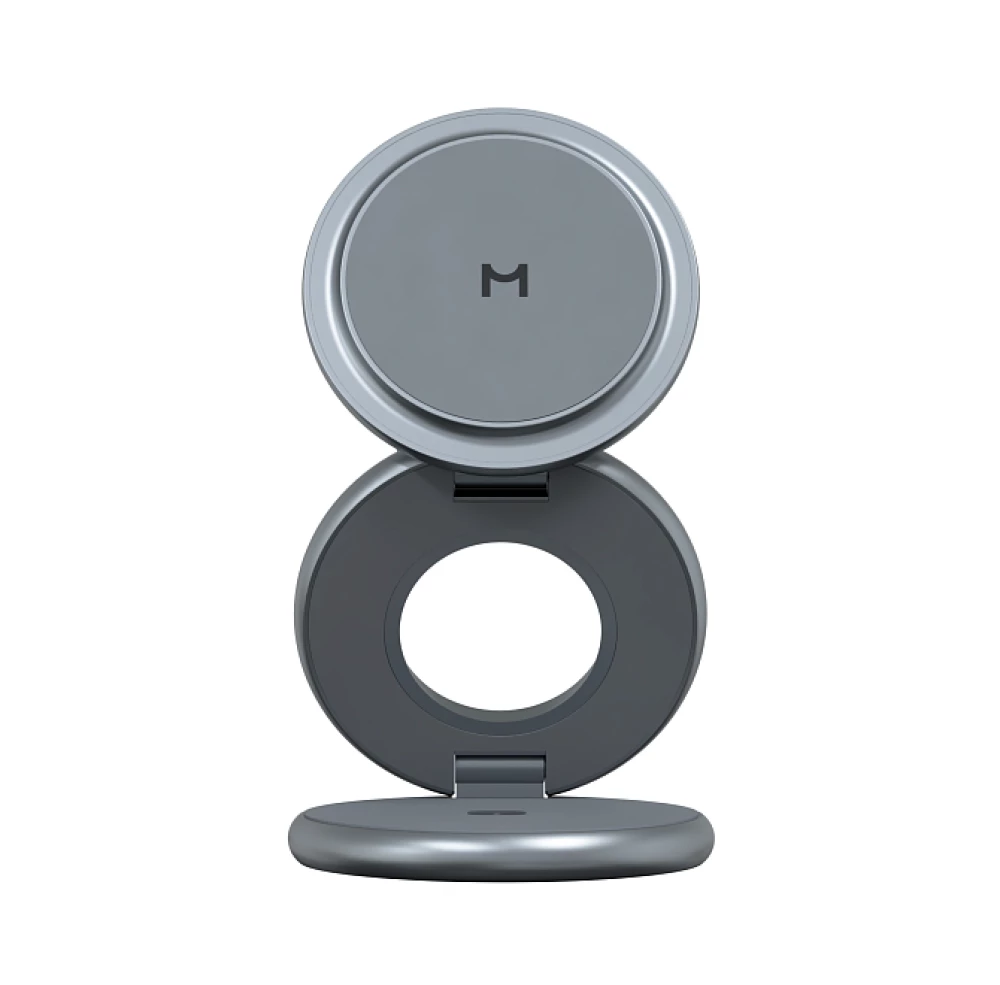 Magssory Signature Disc Pro 3 in 1 Charging Station for Apple Qi2 Midnight