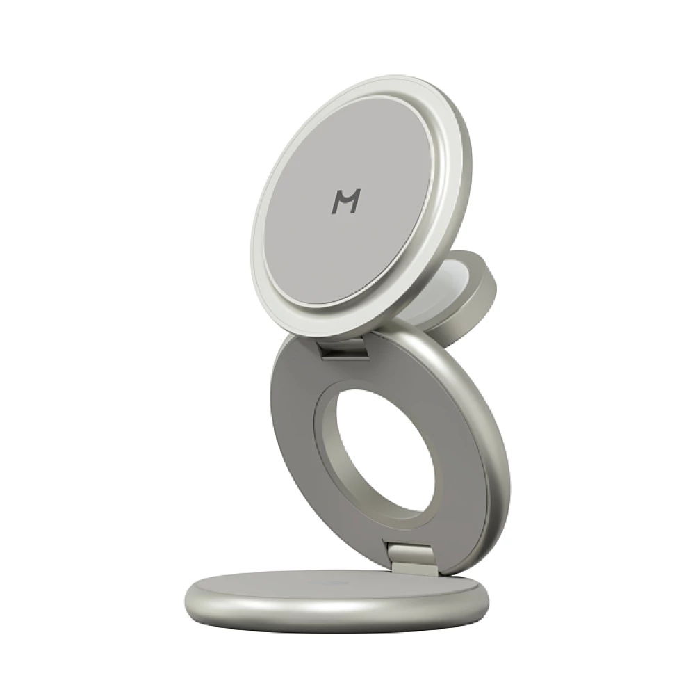 Ladegerät 3 in 1 Magssory Signature Disc Pro für Apple Qi2 Titan