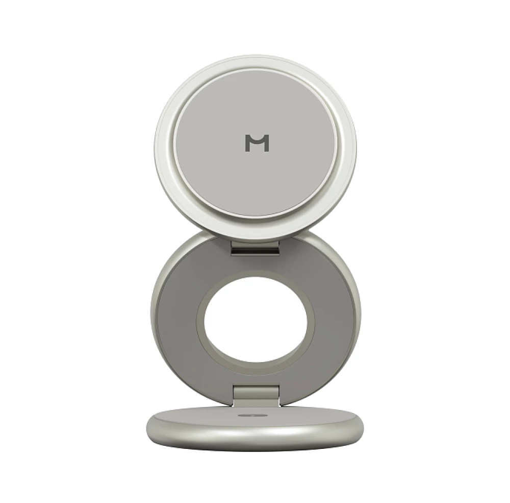 Ladegerät 3 in 1 Magssory Signature Disc Pro für Apple Qi2 Titan