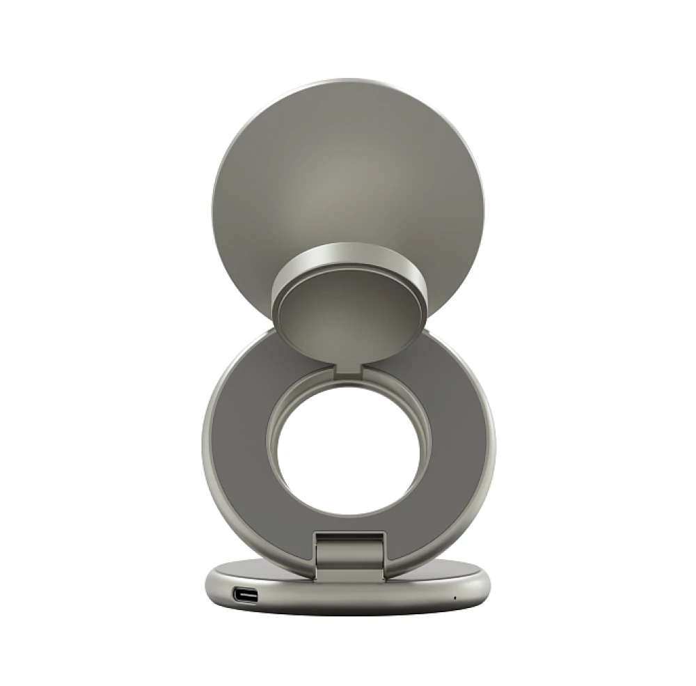 Ladegerät 3 in 1 Magssory Signature Disc Pro für Apple Qi2 Titan