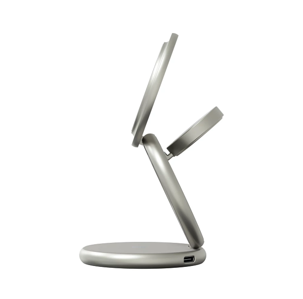 Ladegerät 3 in 1 Magssory Signature Disc Pro für Apple Qi2 Titan