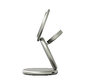 Ladegerät 3 in 1 Magssory Signature Disc Pro für Apple Qi2 Titan