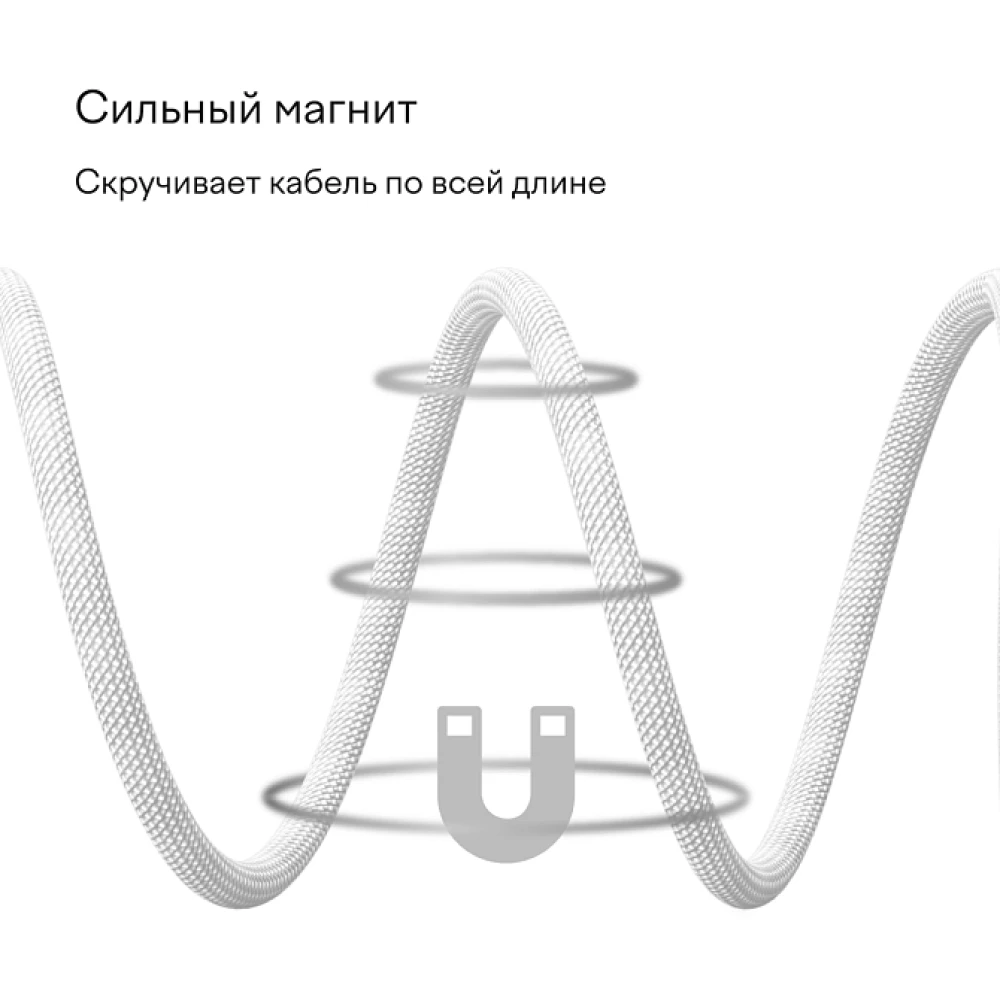 Magnetic Cable Magssory C to C 1.2m 60W White