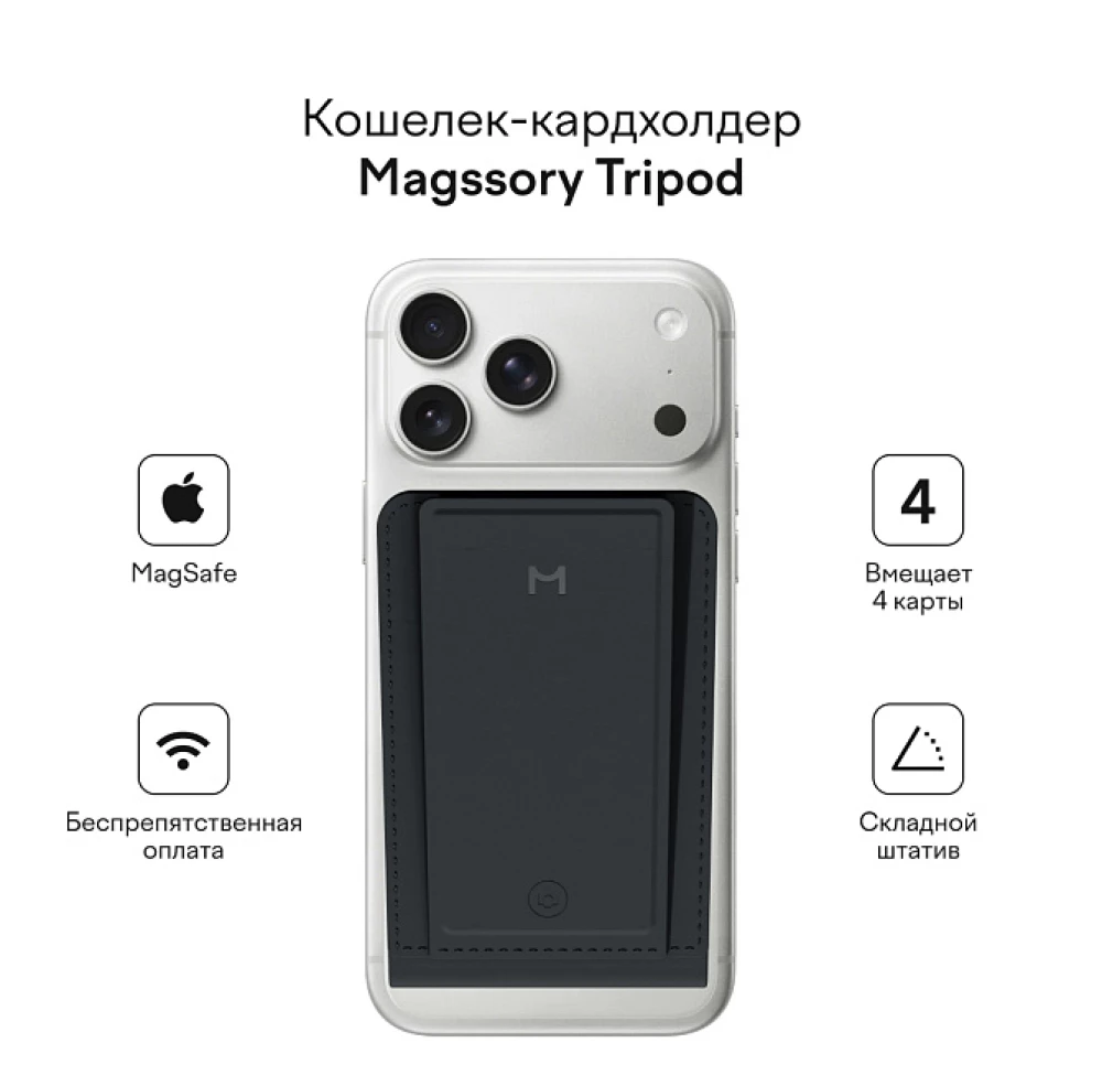 Magssory Ultima Geo Photo Wallet Midnight