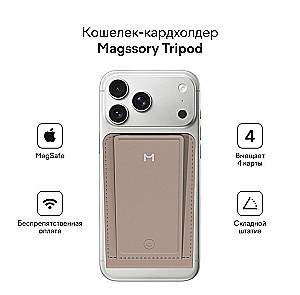 Magssory Ultima Geo Photo Wallet Latte