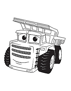 Trucks. Full speed ahead! Coloring book