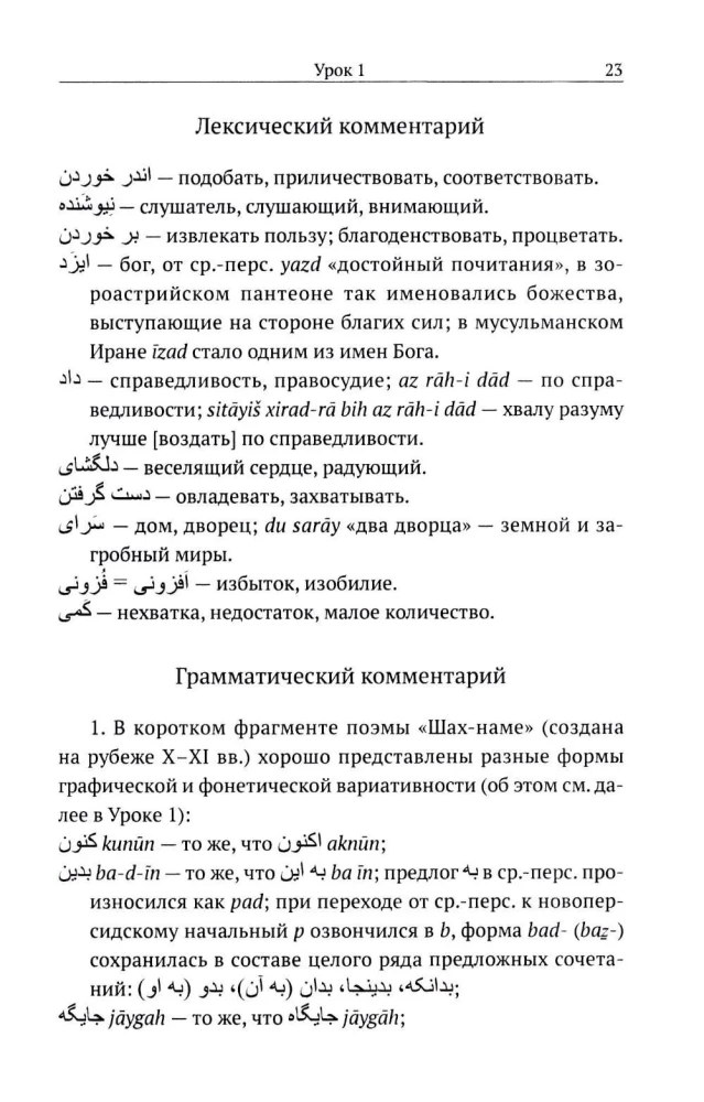 Classical Persian Language: A Reading Texts Guide