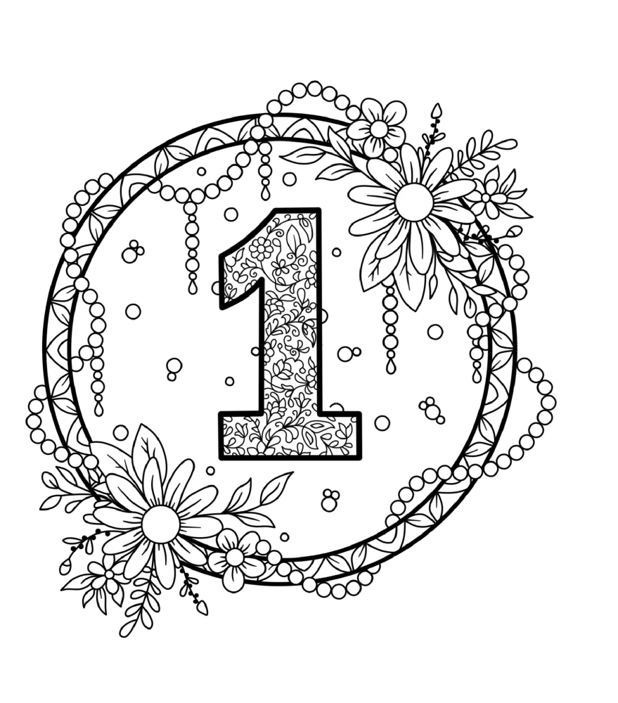Coloring Book Numerology. Uncover Your Destiny Through the Magic of Numbers