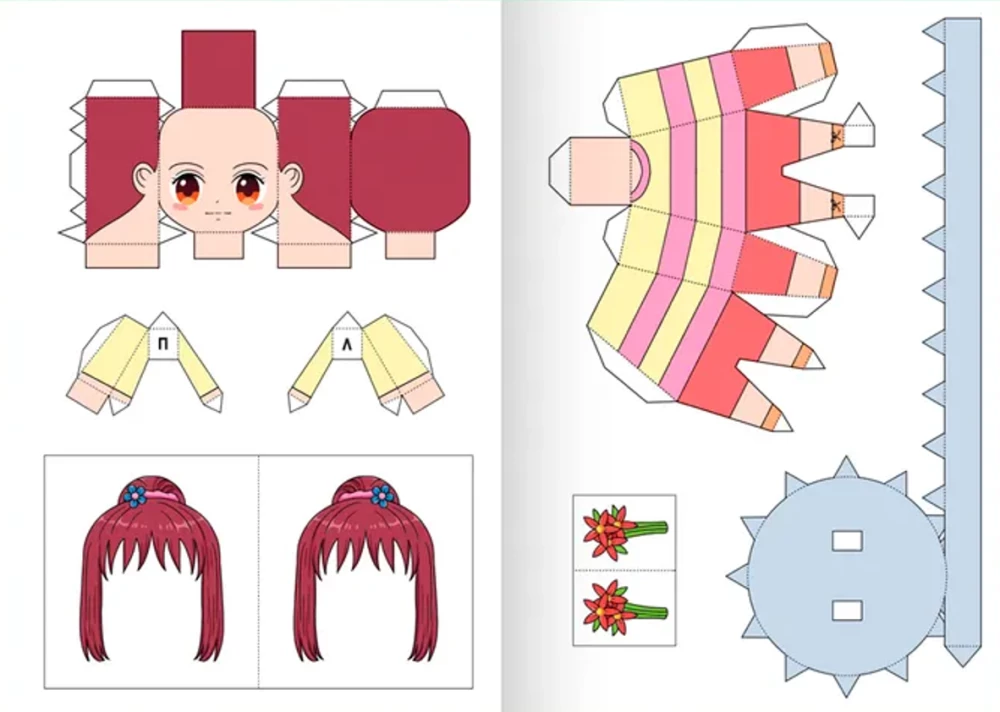Anime. Paberist figuurid