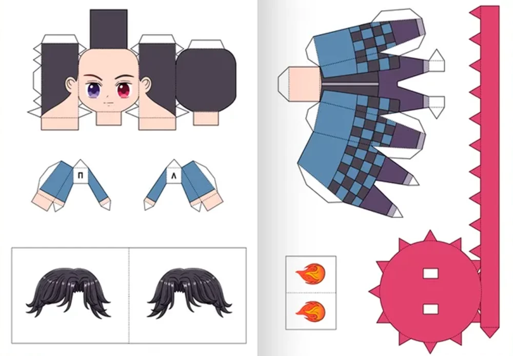 Anime. Paberist figuurid