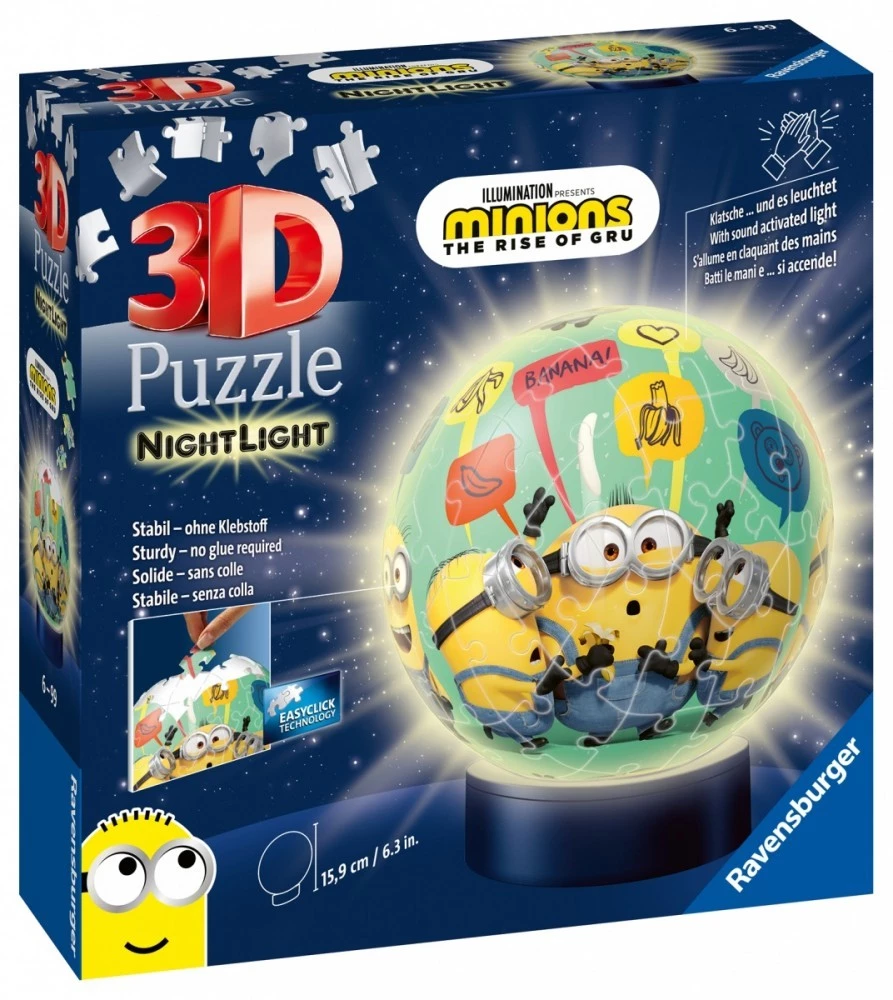 Светящийся 3D-пазл Minions 2, 74 элемента