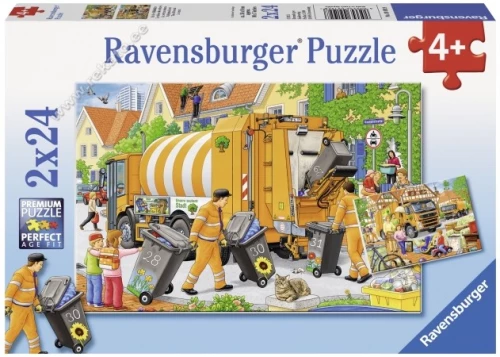 Puzzle - Вывоз мусора, 2х24 шт