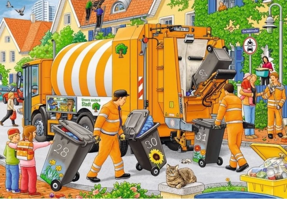 Puzzle - Garbage Disposal, 2x24 pcs