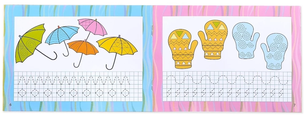 Write-erase. Patterns and Hatching