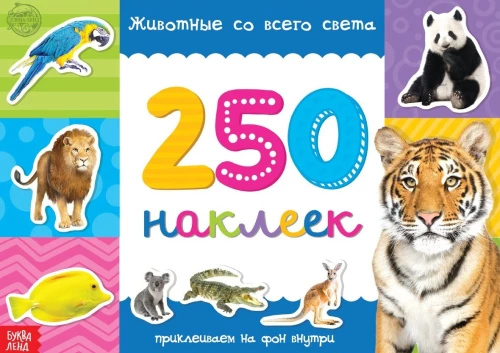 250 Aufkleber. Tiere aus aller Welt