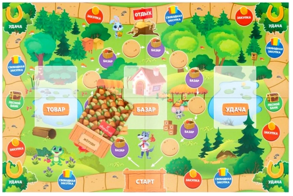 Board Game - Forest Market, 38 Cards