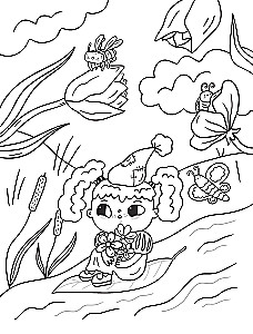 Flower Country. A Coloring Book for Creative Relaxation.