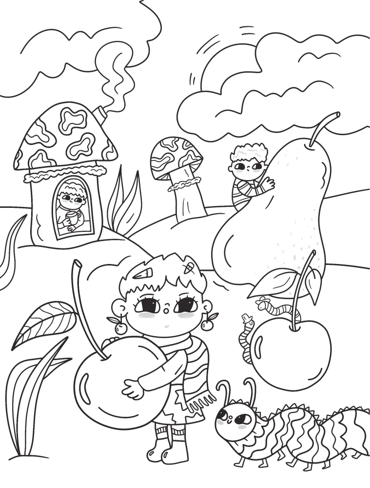 Flower Country. A Coloring Book for Creative Relaxation.