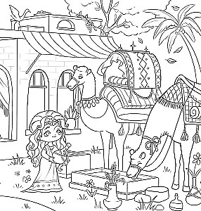 Animals in the Stories and Parables of the Bible. Coloring Book