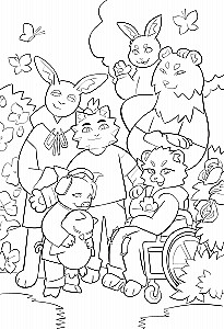 Stories of Fluffy Friends. An Adventure Coloring Book for Atmospheric Evenings