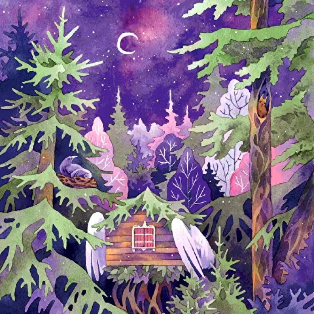 Die Tannenbäume aus der Hütte der Baba Jaga