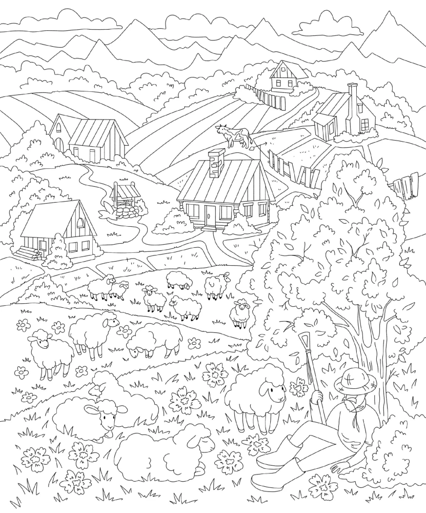 Find and Color. Puzzle Coloring Book for the Smart and Observant.