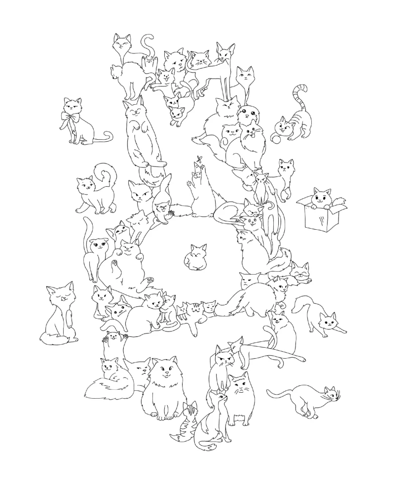 Find and Color. Puzzle Coloring Book for the Smart and Observant.