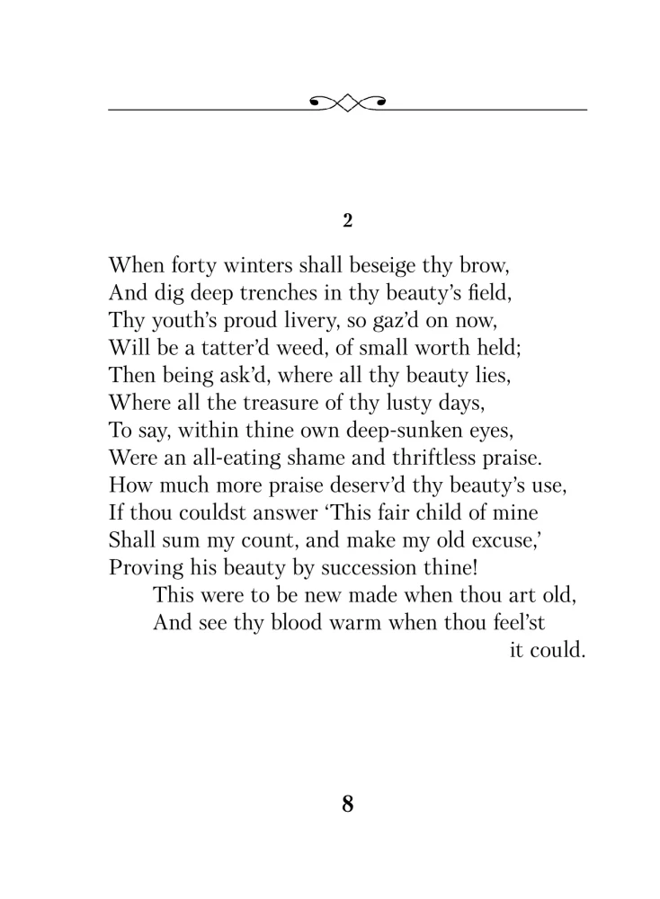 Oh, beauty is even more splendid... Sonnets