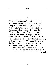 Oh, beauty is even more splendid... Sonnets