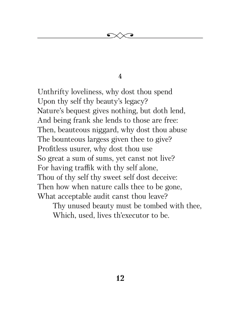 Oh, beauty is even more splendid... Sonnets