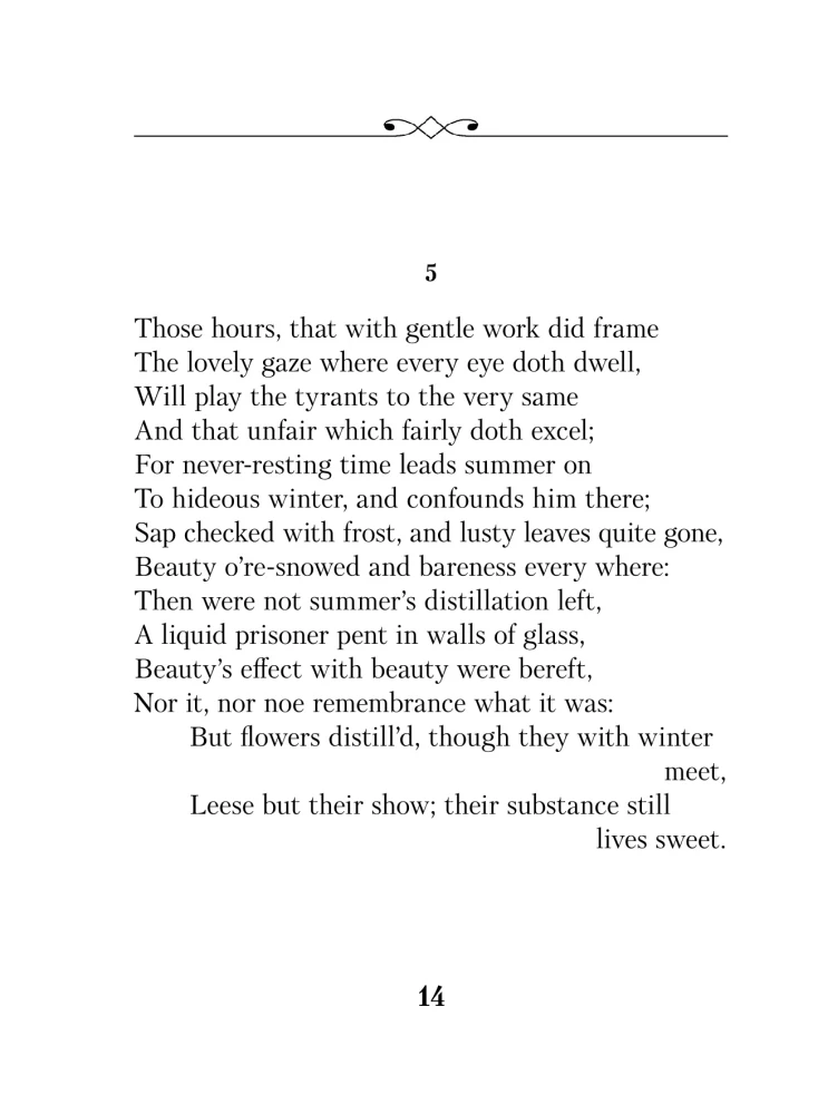 Oh, beauty is even more splendid... Sonnets