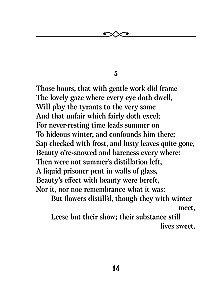 Oh, beauty is even more splendid... Sonnets
