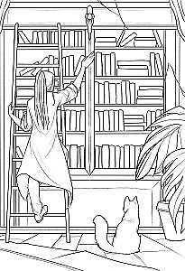 Book Therapy. A Coloring Book for Everyone Who Lives with Books
