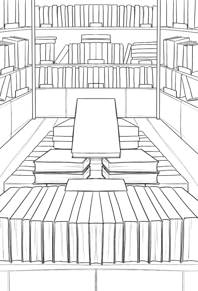 Book Therapy. A Coloring Book for Everyone Who Lives with Books