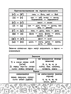 Schemen der russischen Sprache. Alle Arten der Analyse. Klassen 1-4