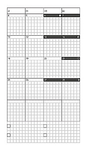 Tagebuch im Hobonichi-Stil. Japanischer Trend. Himbeermarmelade
