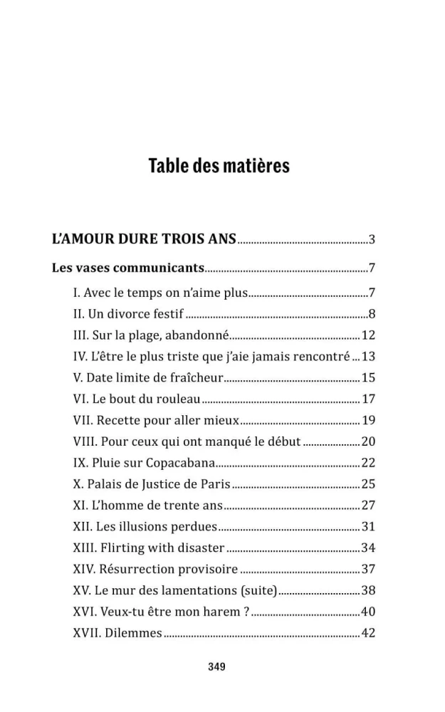 L'amour dure trois ans