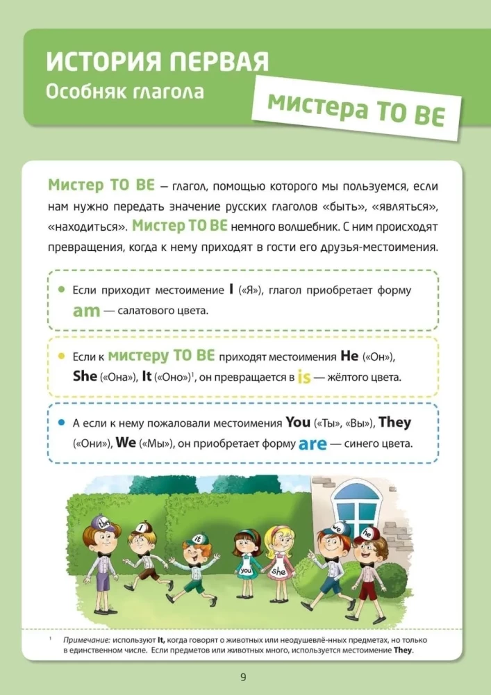 English for Kids. The First Verbs in Games and Pictures