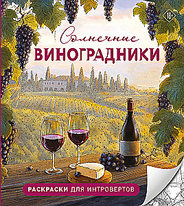 Sunny Vineyards. Coloring Books for Introverts