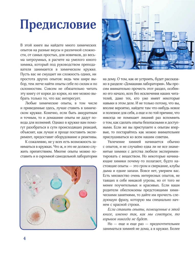Chemistry Everywhere. Experiments Without Explosions