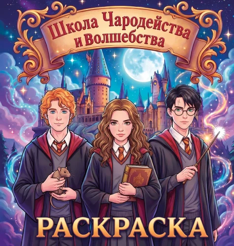 School of Witchcraft and Wizardry. Coloring Book