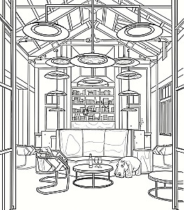 Sunny Vineyards. Coloring Books for Introverts