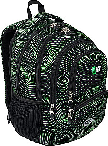 Rucksack mit vier Fächern - Green Halftone