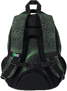Rucksack mit vier Fächern - Green Halftone