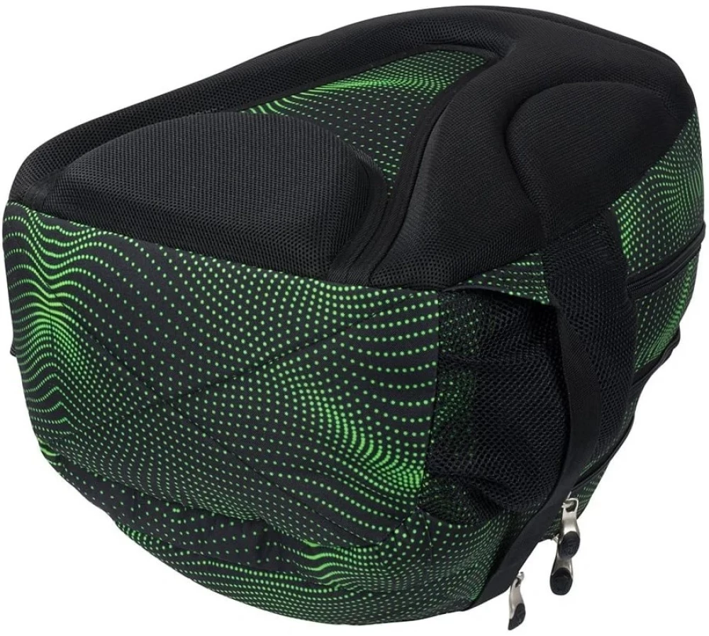 Rucksack mit vier Fächern - Green Halftone