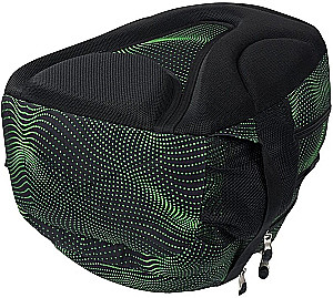 Rucksack mit vier Fächern - Green Halftone